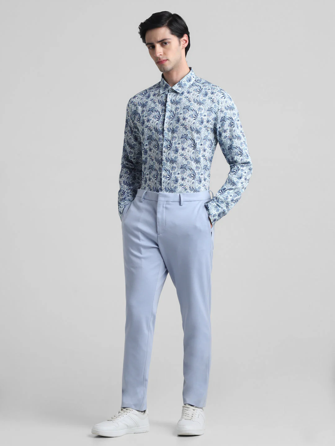 Blue Paisley Print Shirt - Image 6