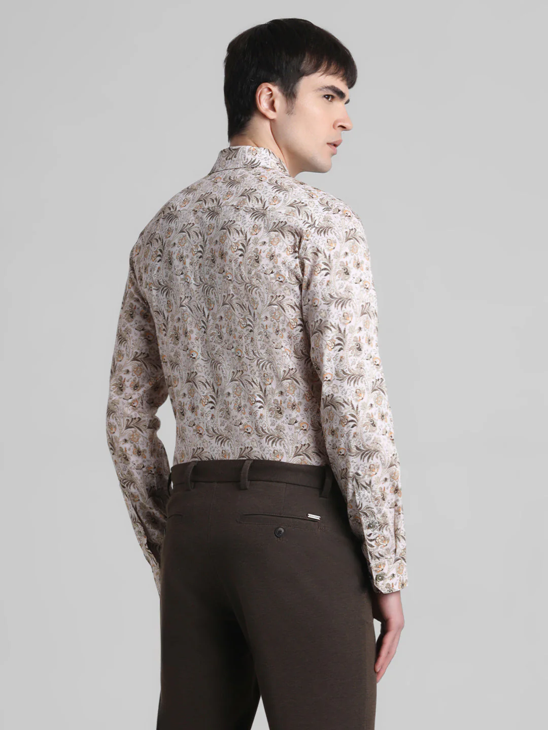 Beige Paisley Print Shirt - Image 4