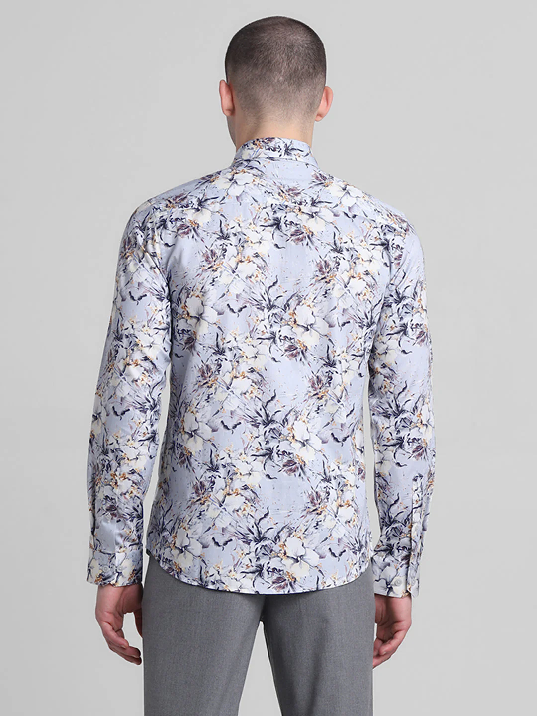 Blue Floral Print Shirt - Image 9