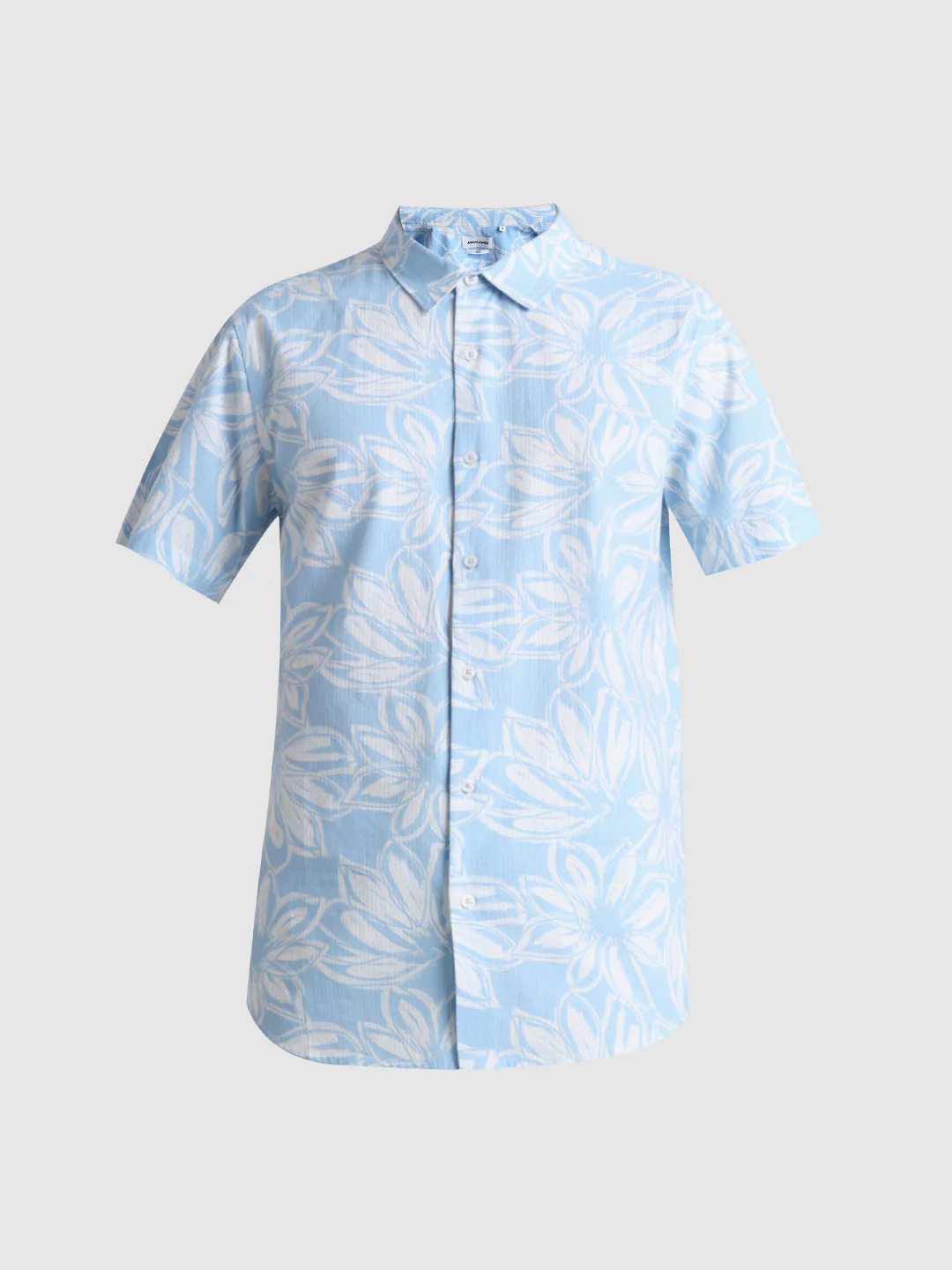 Blue Floral Short Sleeve Shirt - Image 7