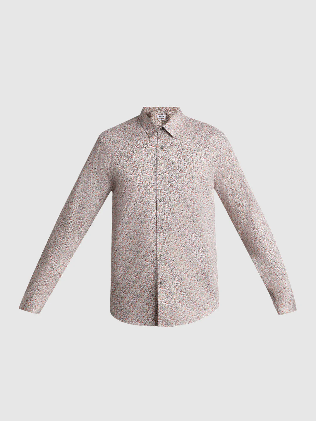 Brown Printed Cotton Shirt - Image 7