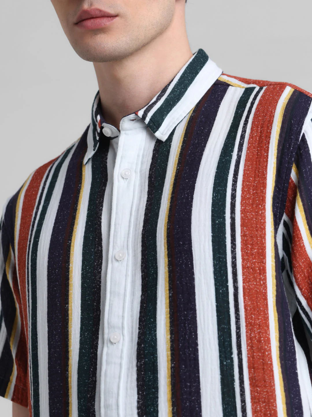 Multi-Stripe Short Sleeve Shirt - Image 5