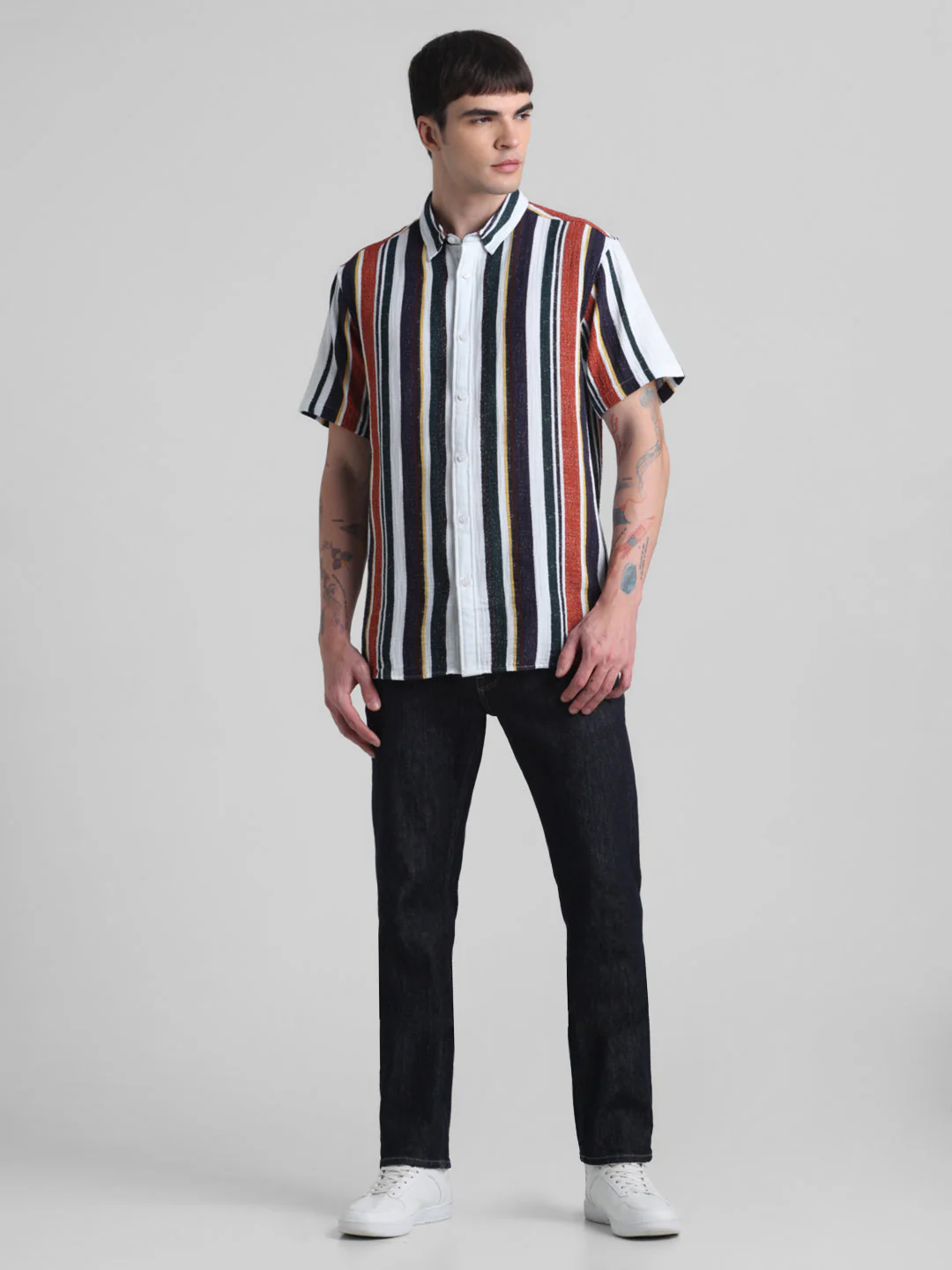Multi-Stripe Short Sleeve Shirt - Image 6