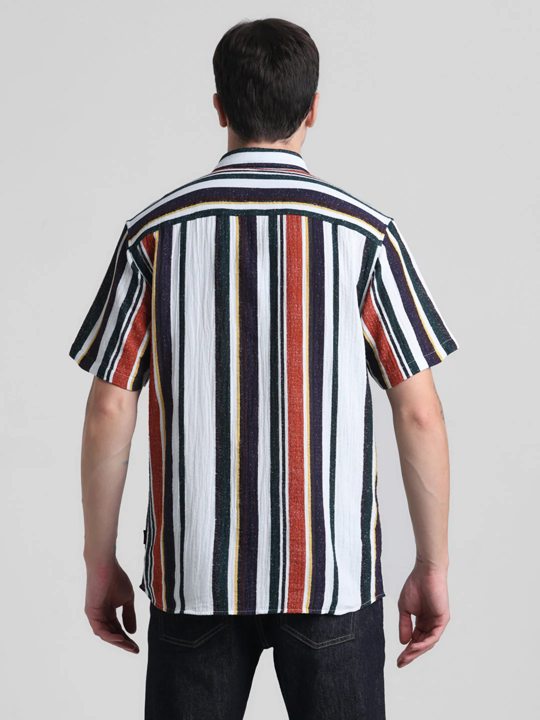 Multi-Stripe Short Sleeve Shirt - Image 9