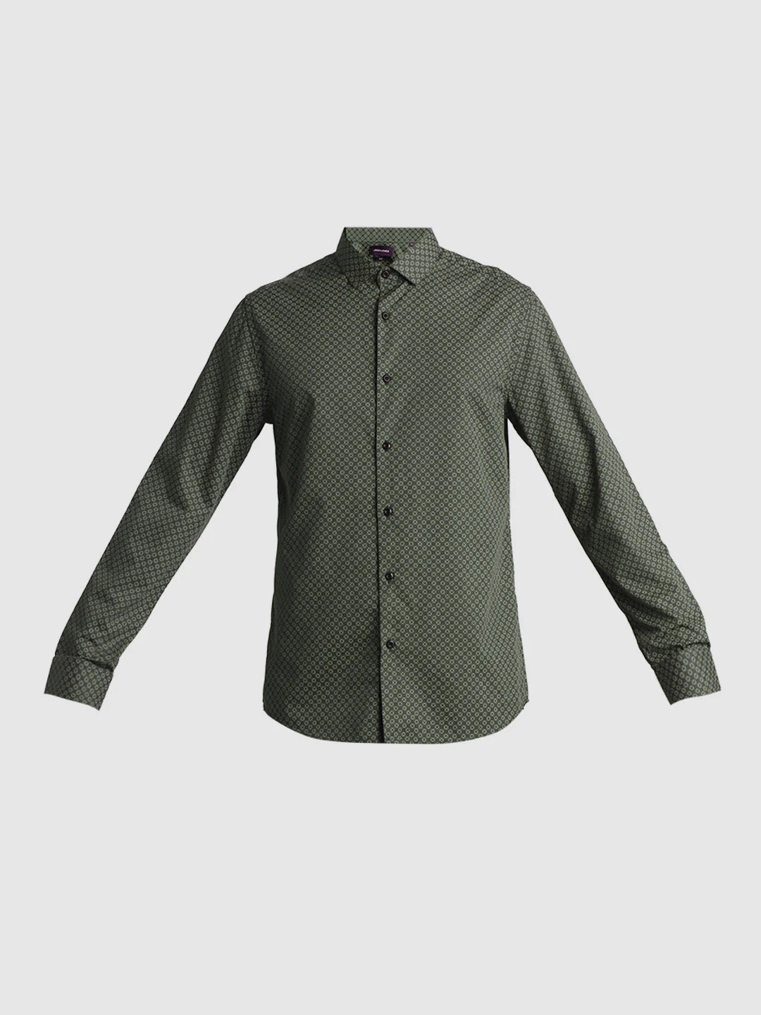 Green Printed Full Sleeves Shirt - Image 7