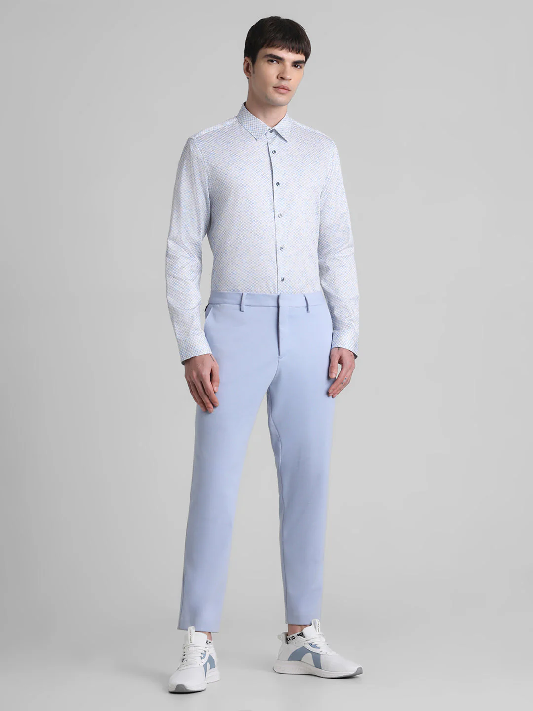 White Printed Cotton Shirt - Image 6