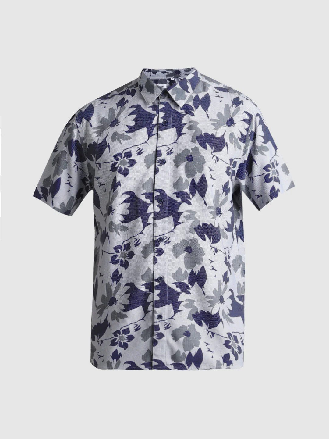 Blue Floral Short Sleeve Shirt - Image 7
