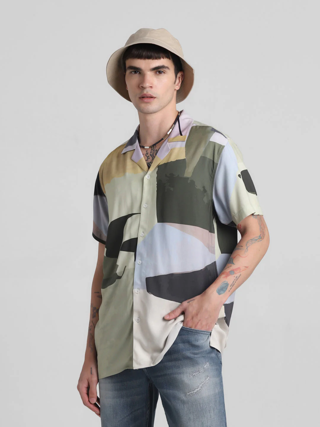 Scenic Print Resort Shirt