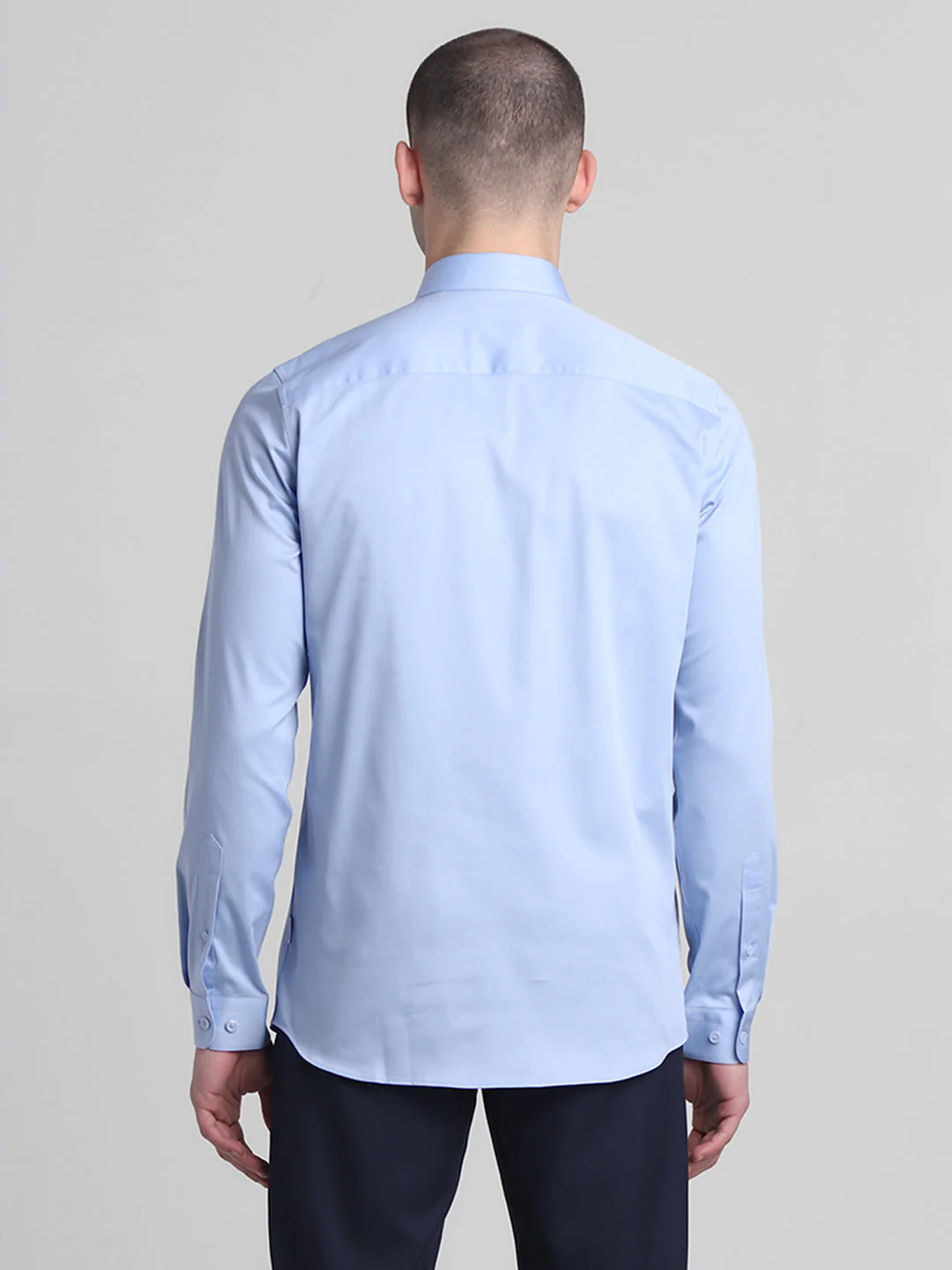 Classic Blue Formal Shirt - Image 4