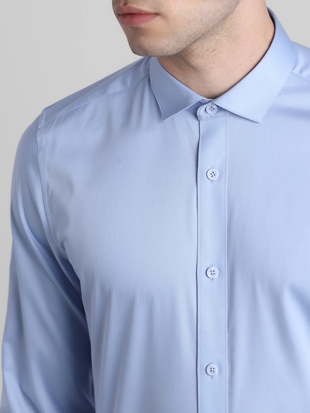 Classic Blue Formal Shirt - Image 5