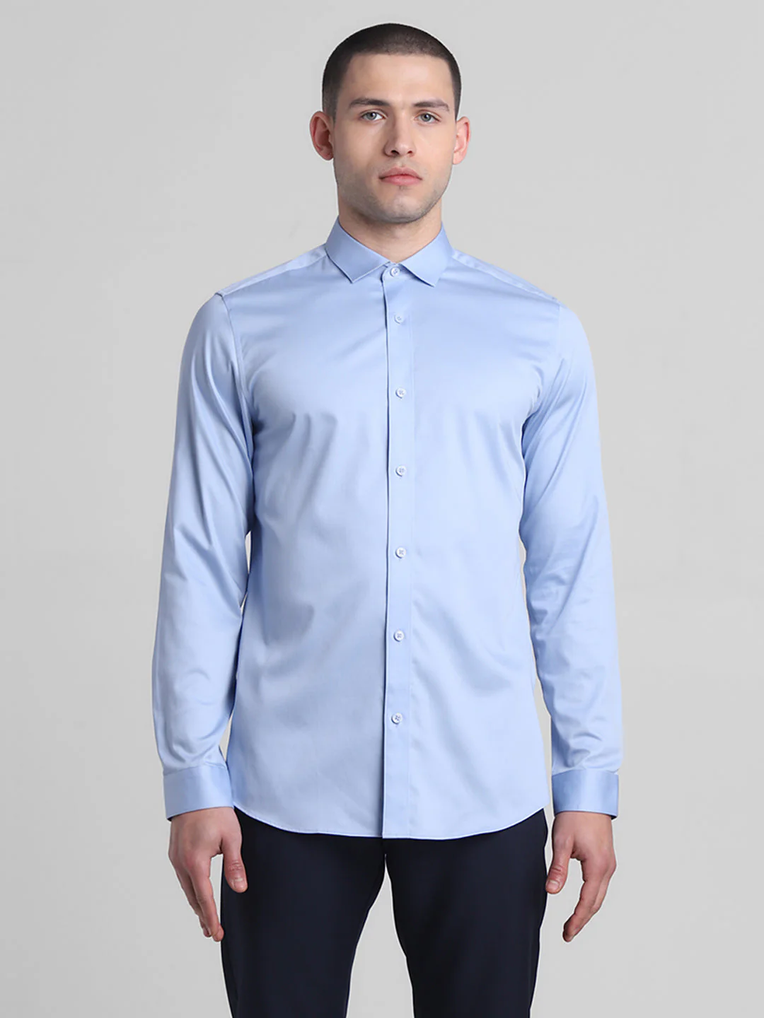 Classic Blue Formal Shirt - Image 8
