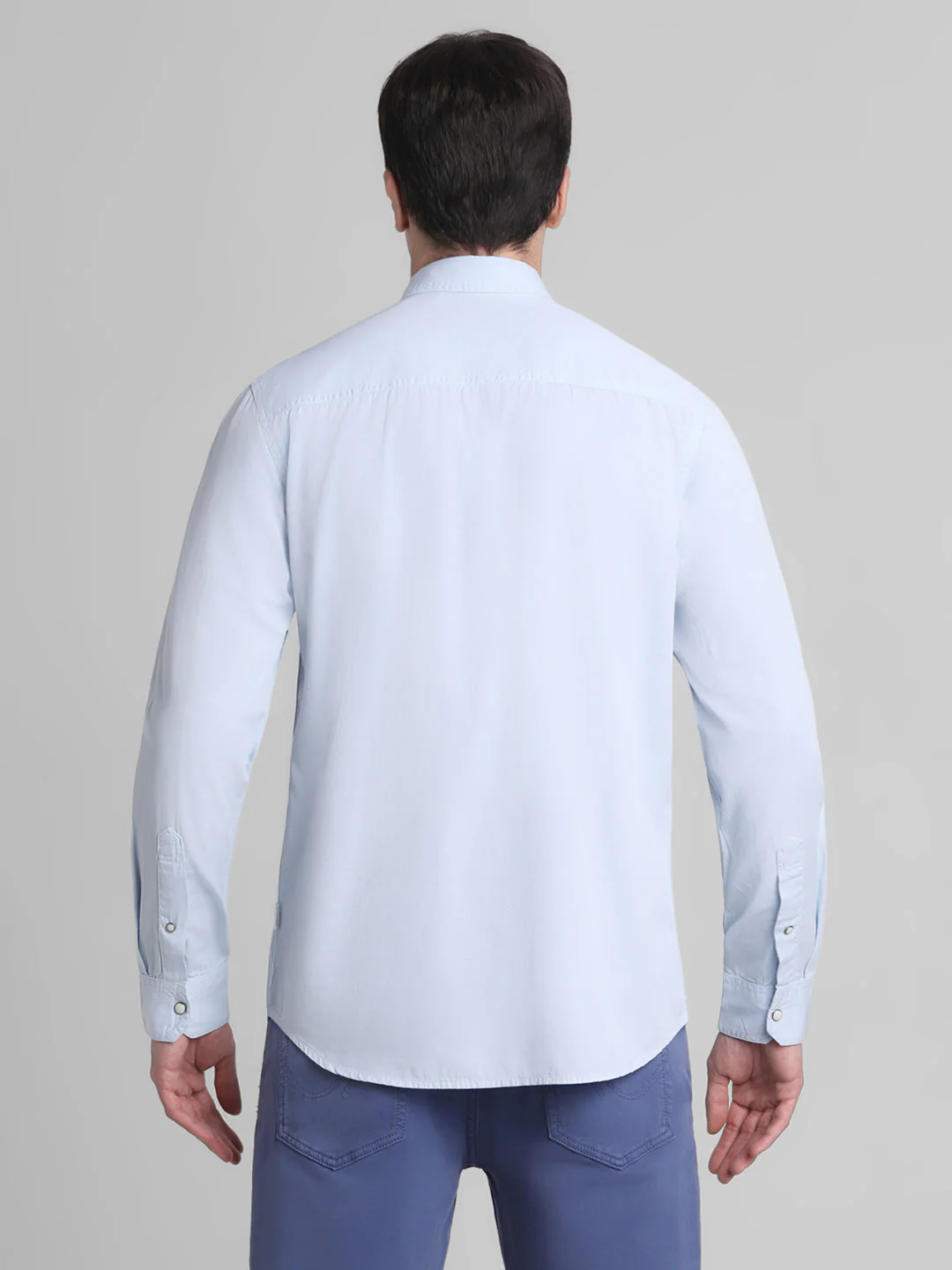 Light Blue Denim Full Sleeves Shirt - Image 9