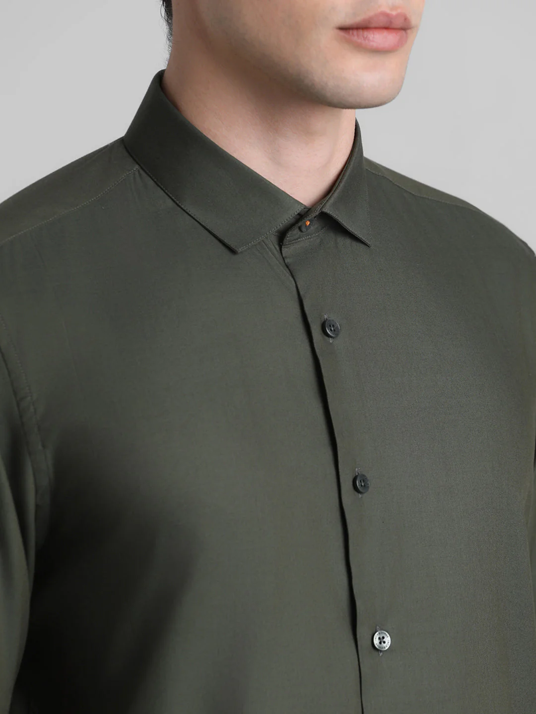 Olive Full Sleeves Shirt - Image 5