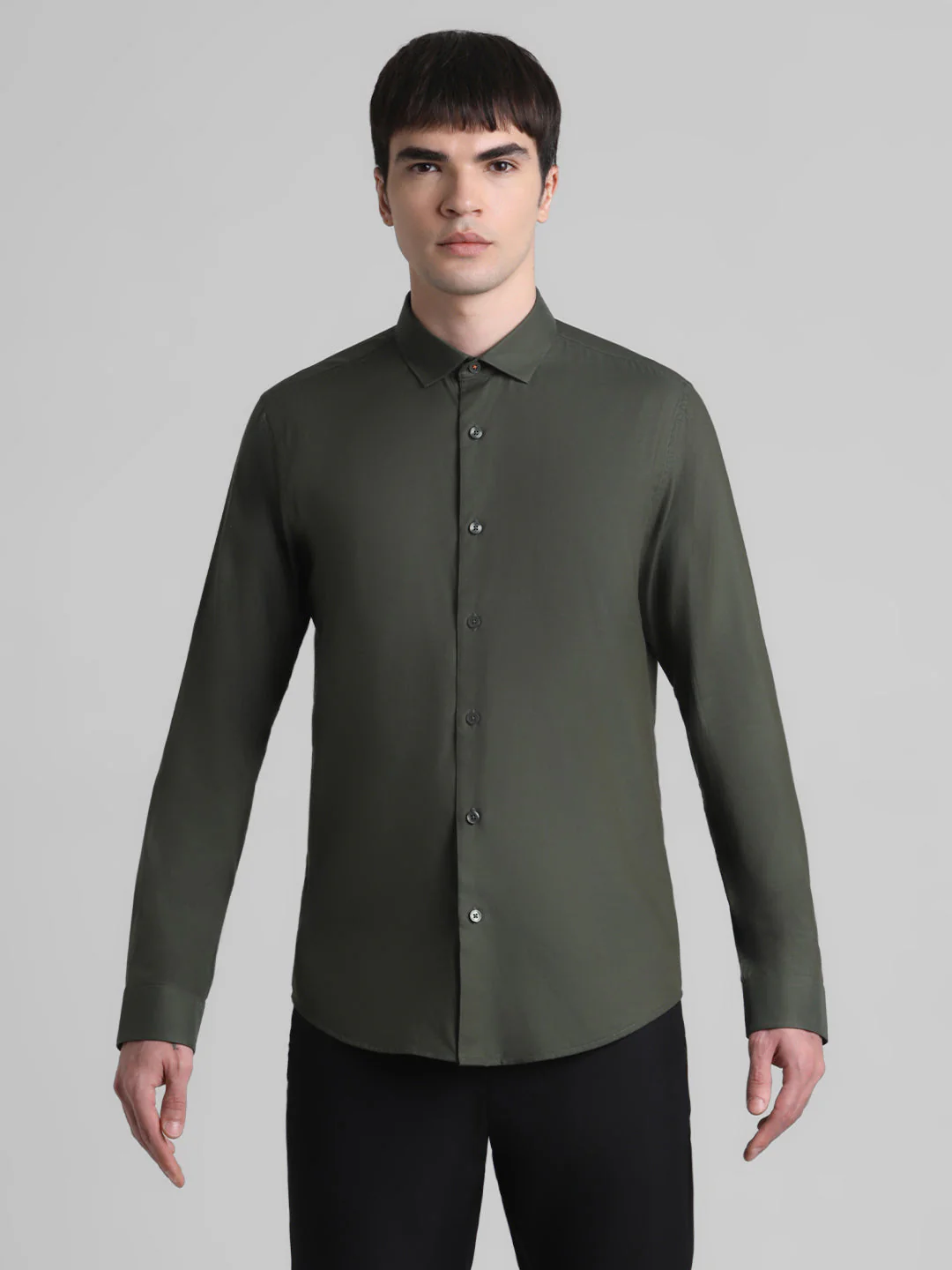 Olive Full Sleeves Shirt - Image 8