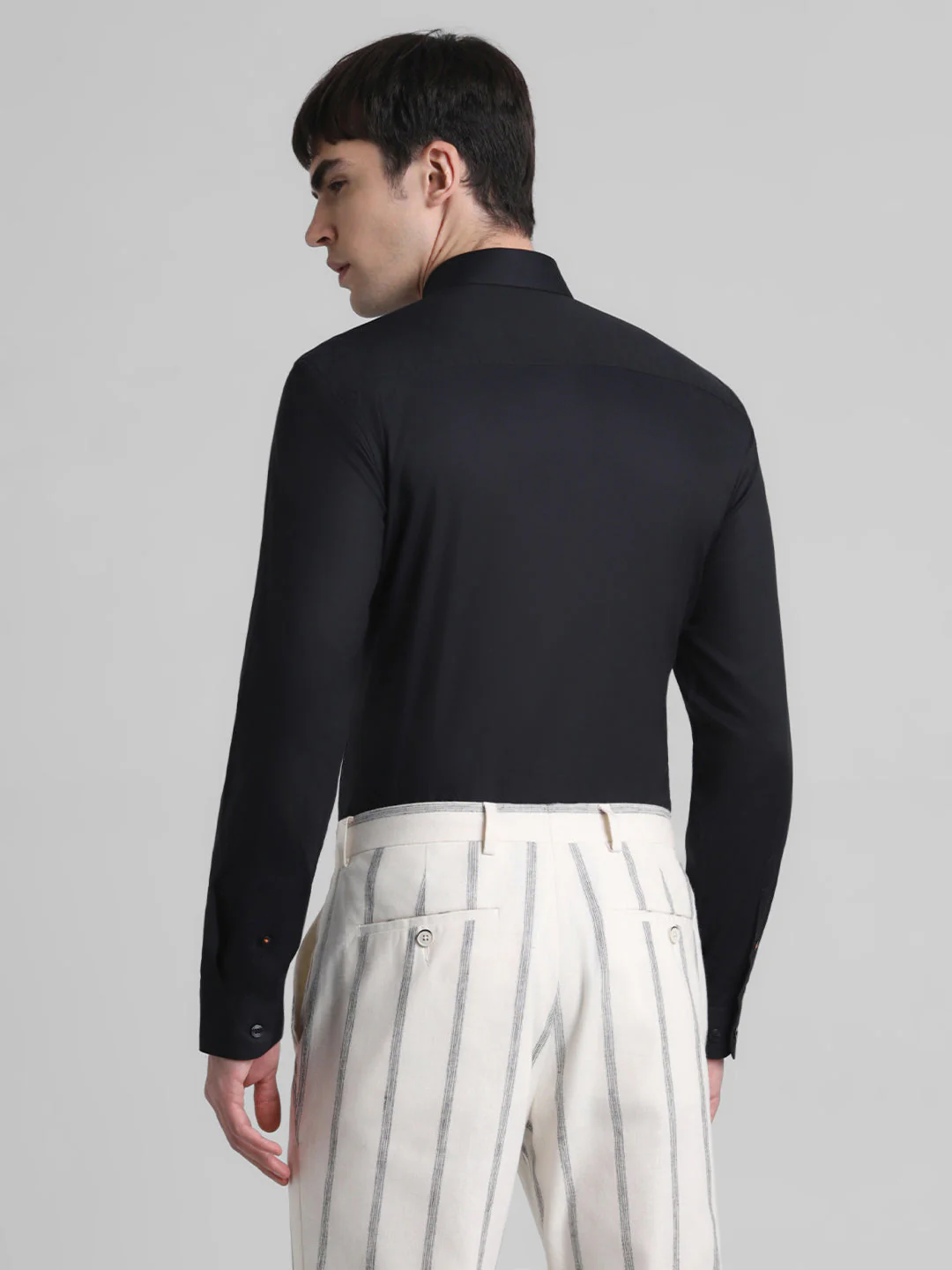Black Check Full Sleeves Shirt - Image 4