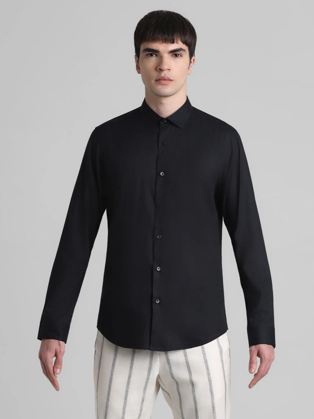 Black Check Full Sleeves Shirt - Image 8