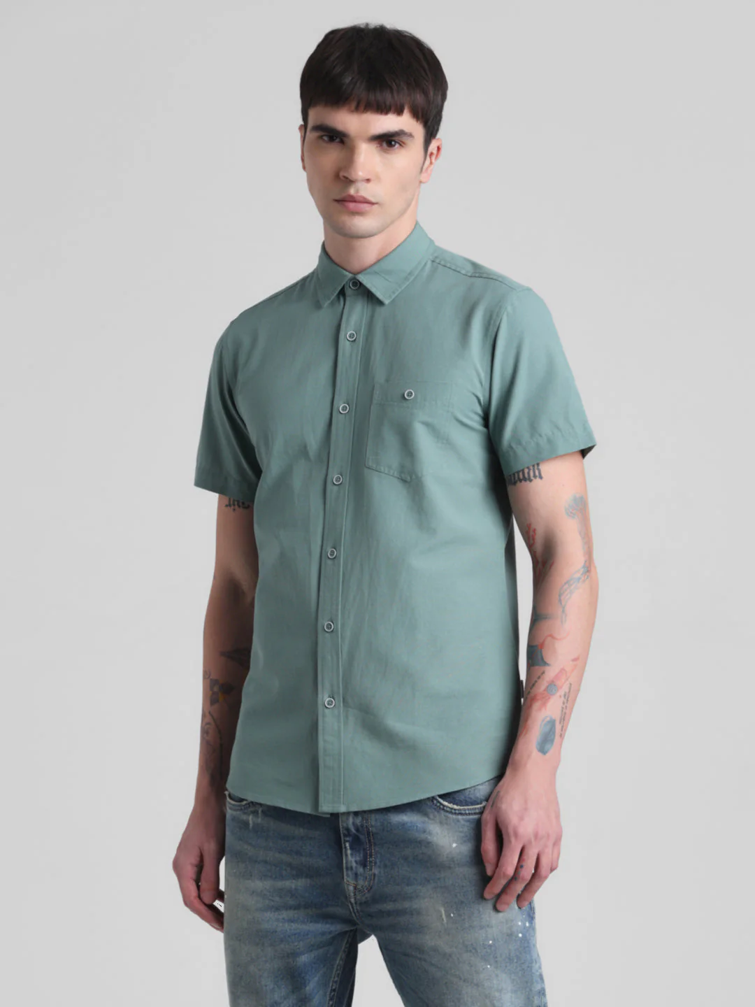 Green Short Sleeve Shirt - Image 2