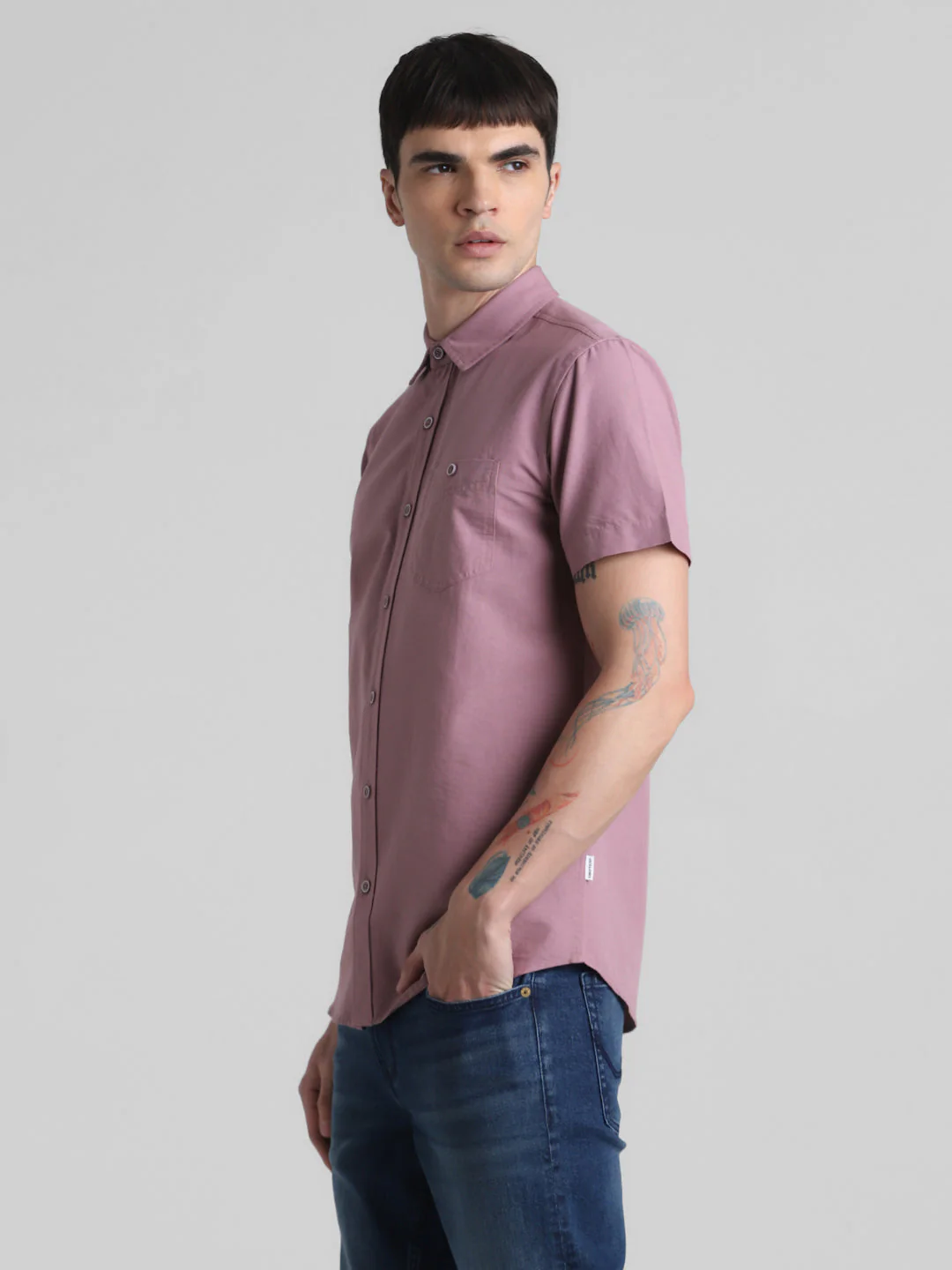 Mauve Short Sleeve Shirt - Image 3