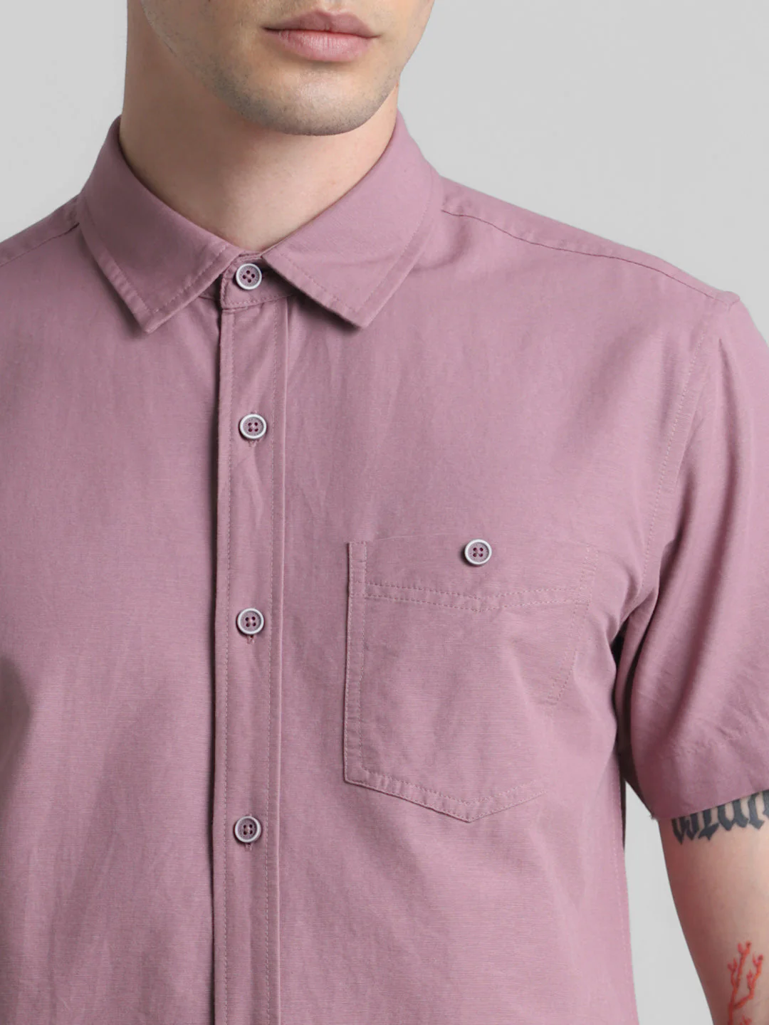 Mauve Short Sleeve Shirt - Image 5