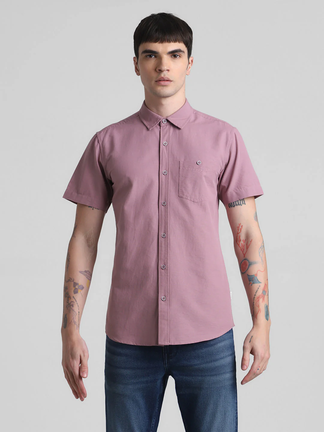Mauve Short Sleeve Shirt - Image 8