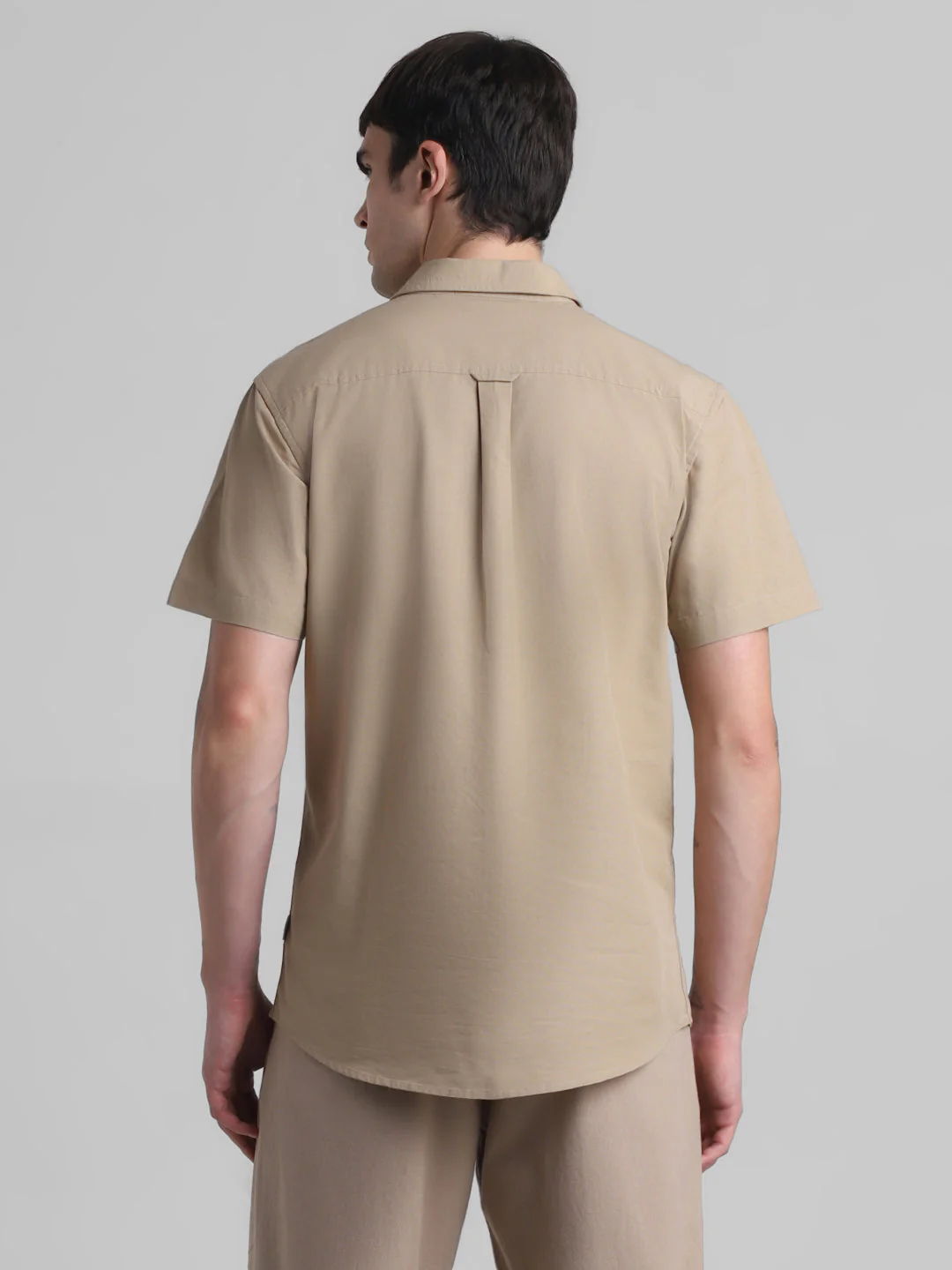 Beige Short Sleeve Shirt - Image 4