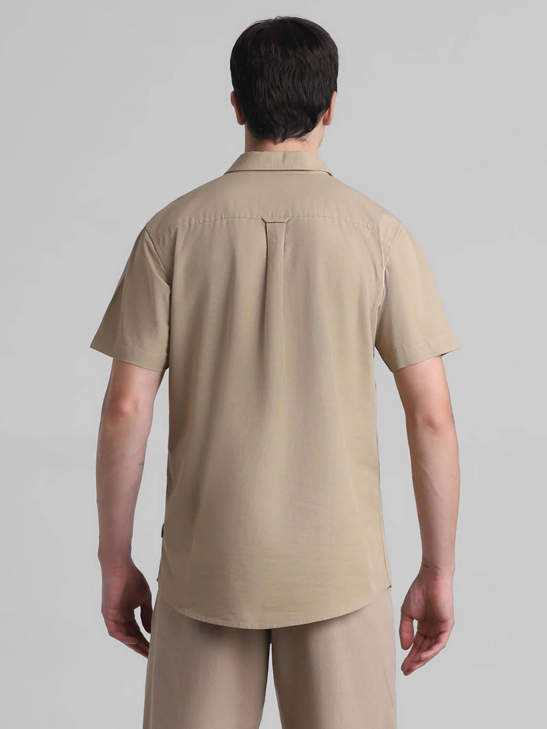 Beige Short Sleeve Shirt - Image 9