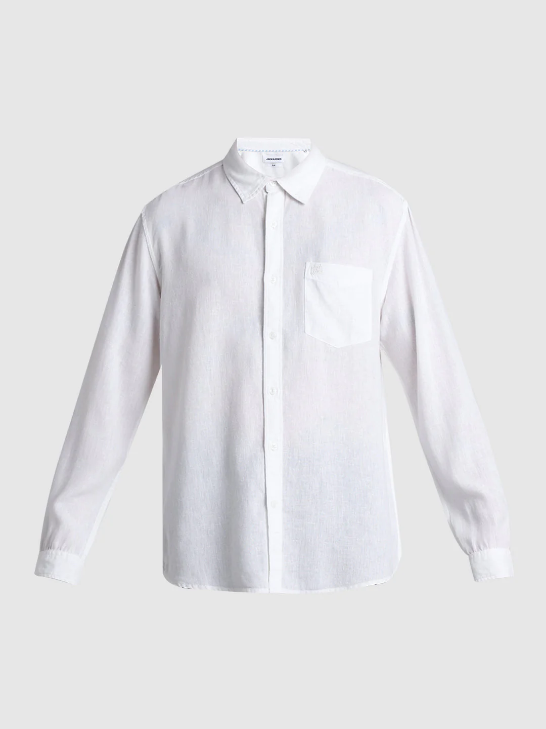 White Linen Blend Shirt - Image 7