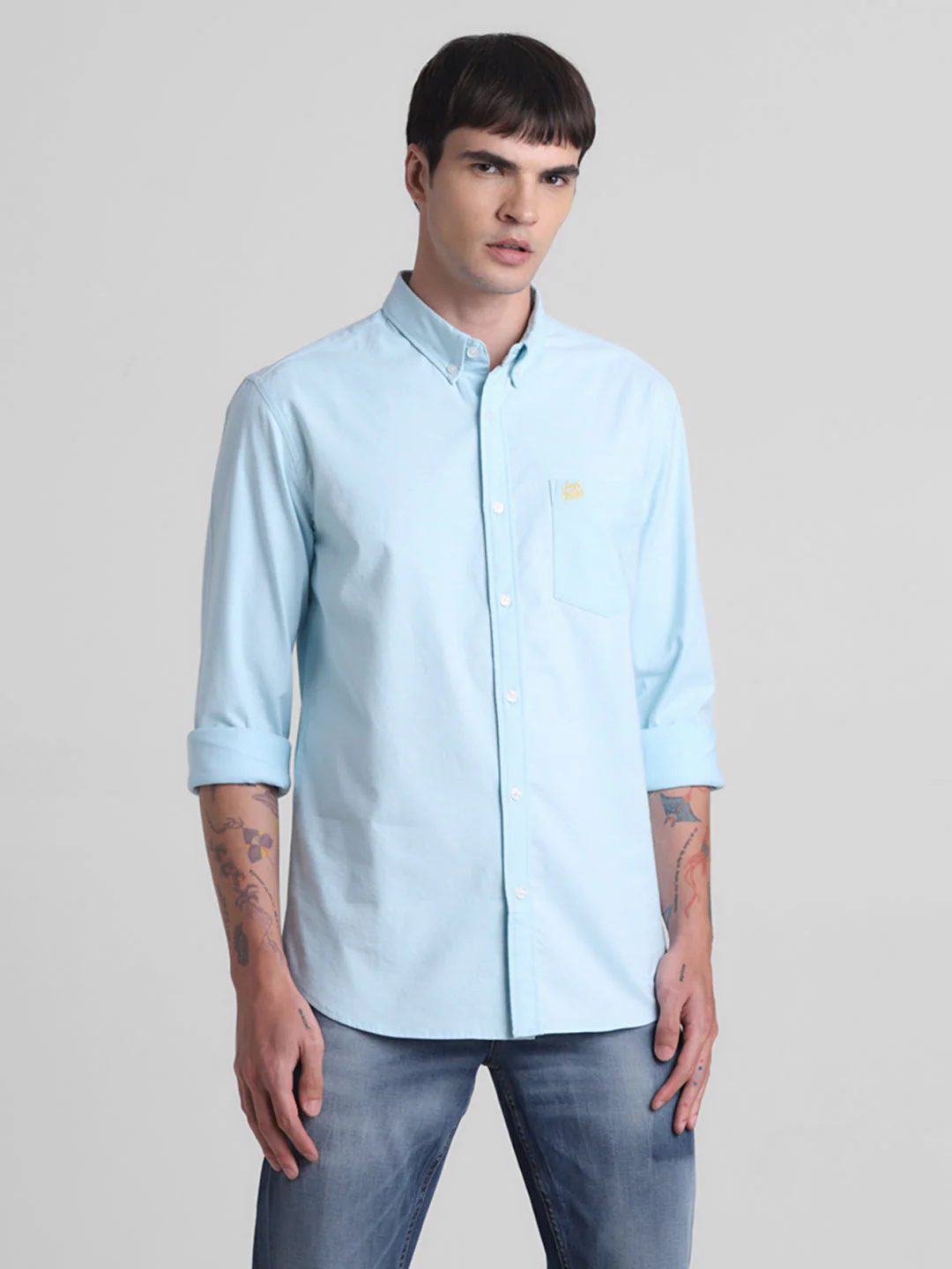 Sky Blue Button-Down Shirt - Image 2