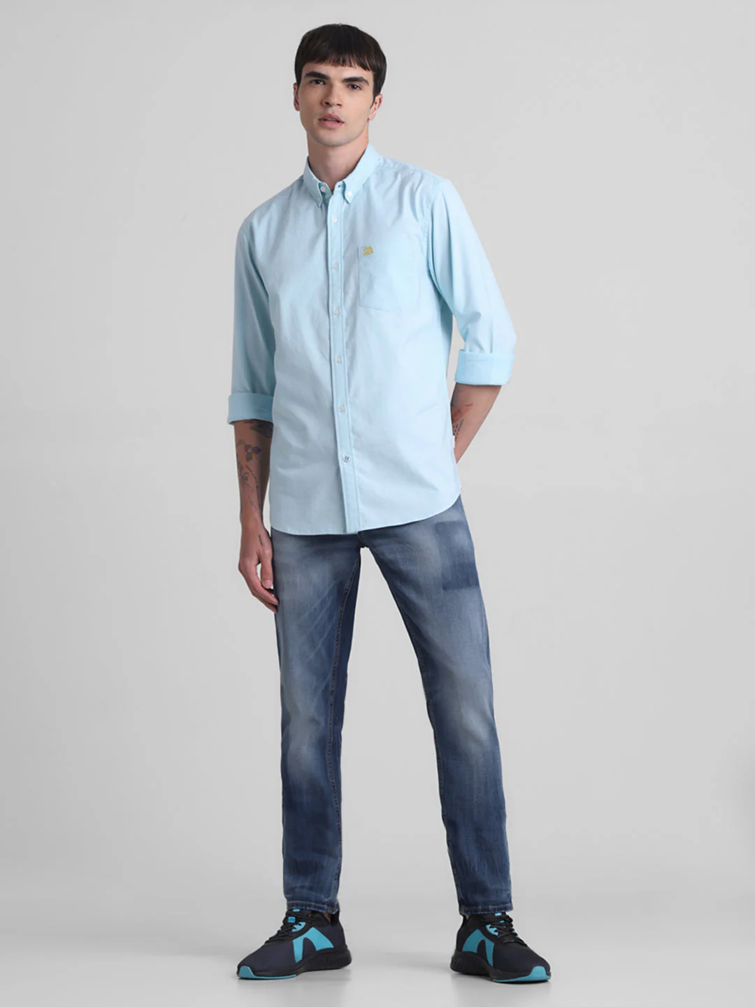 Sky Blue Button-Down Shirt - Image 6