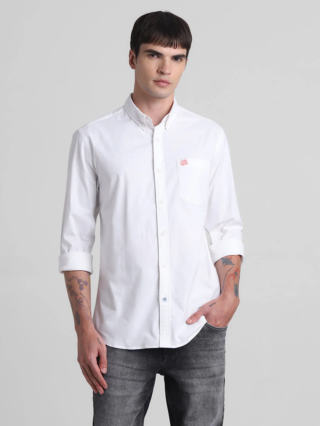 White Button-Down Shirt - Image 2