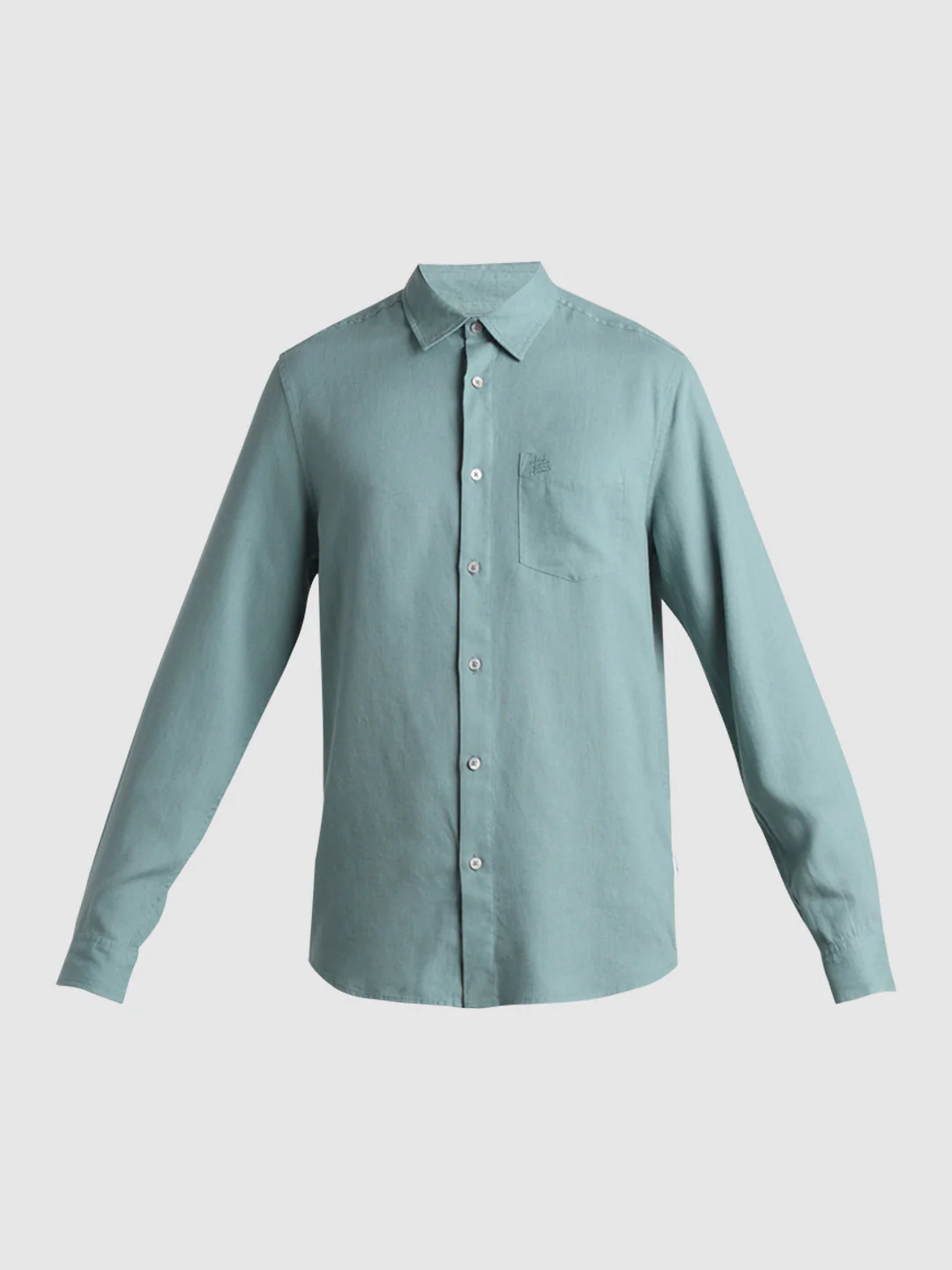 Sage Green Linen Blend Shirt - Image 7