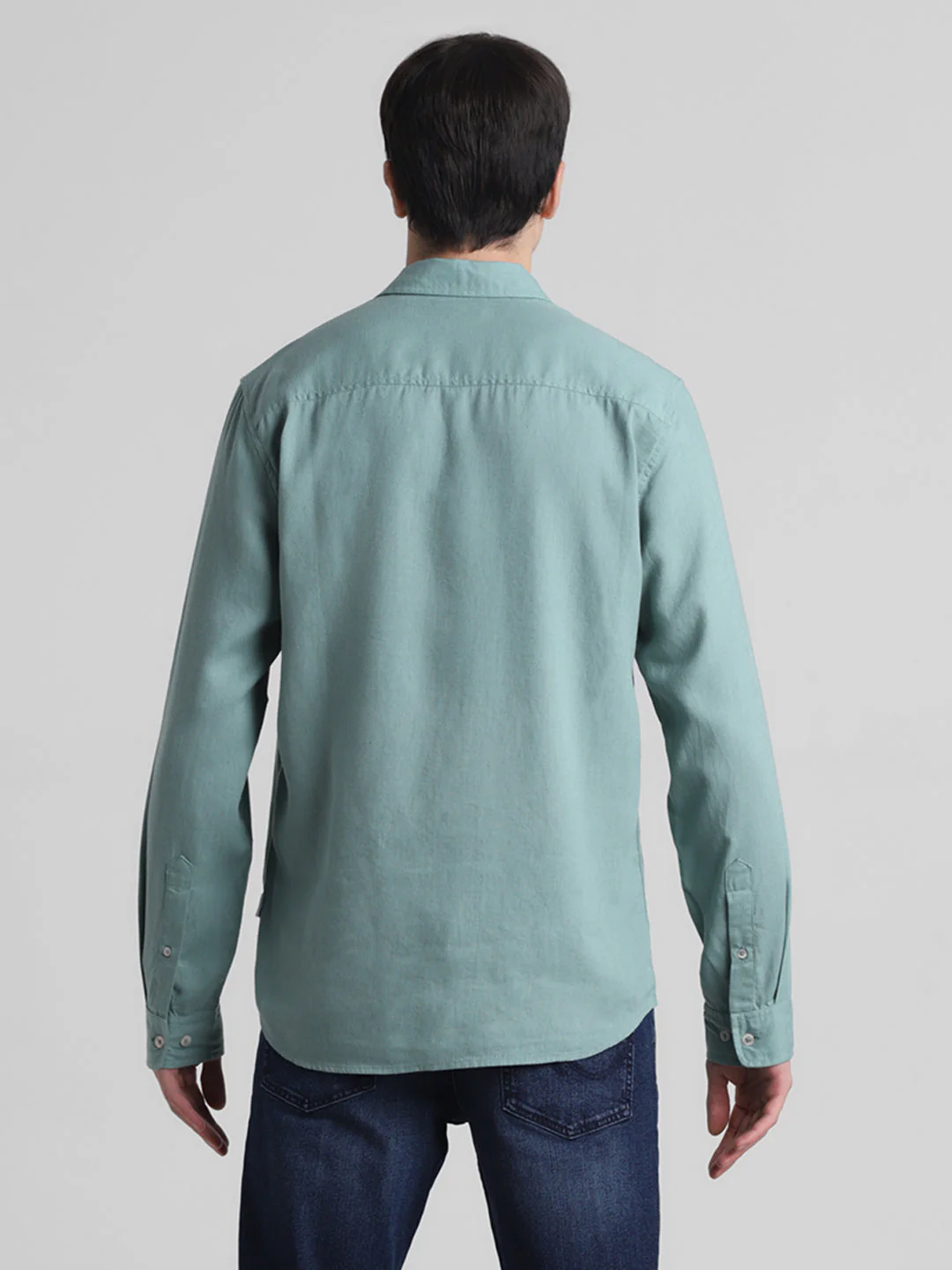 Sage Green Linen Blend Shirt - Image 9