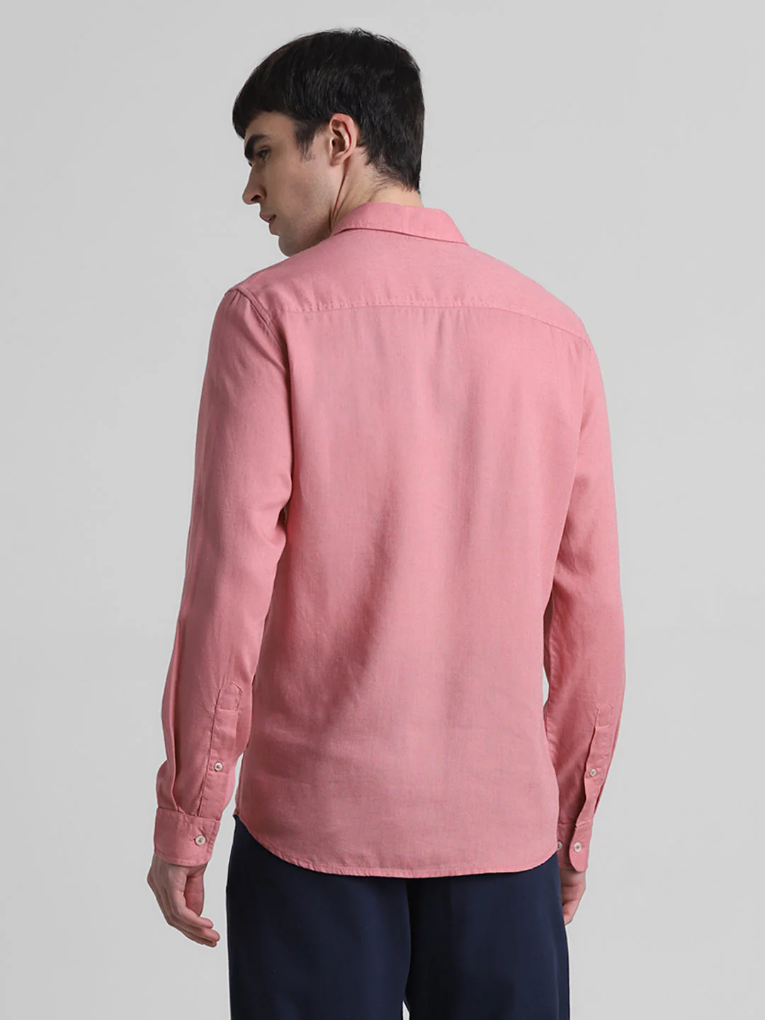 Pink Linen Blend Shirt - Image 4