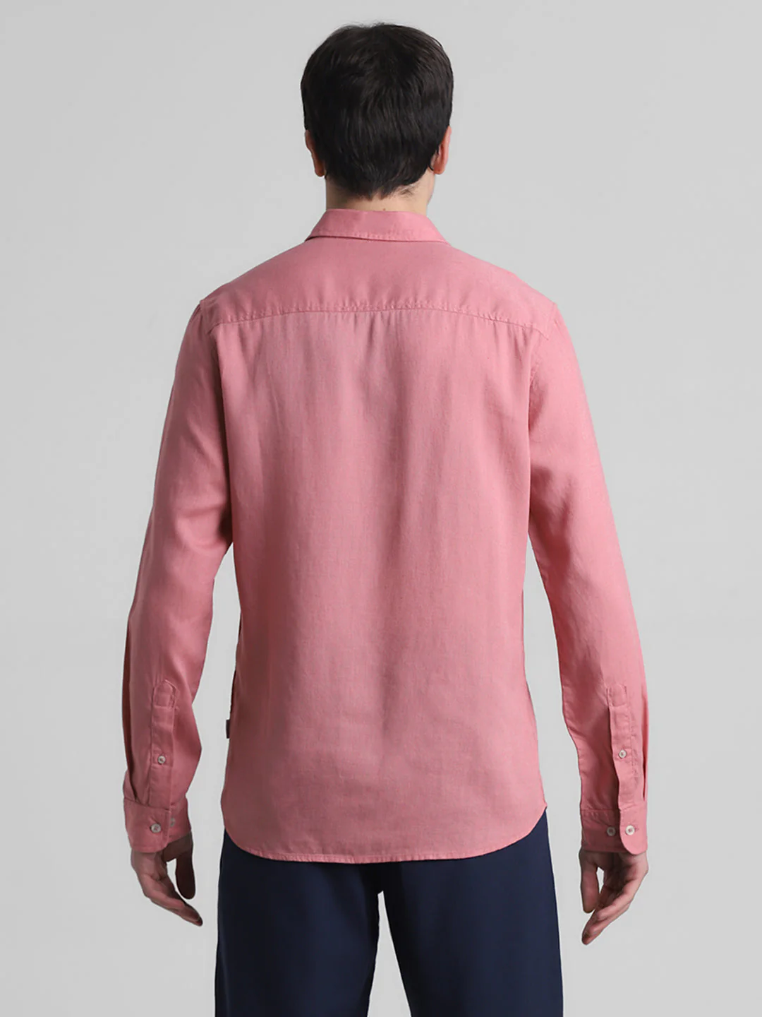 Pink Linen Blend Shirt - Image 9