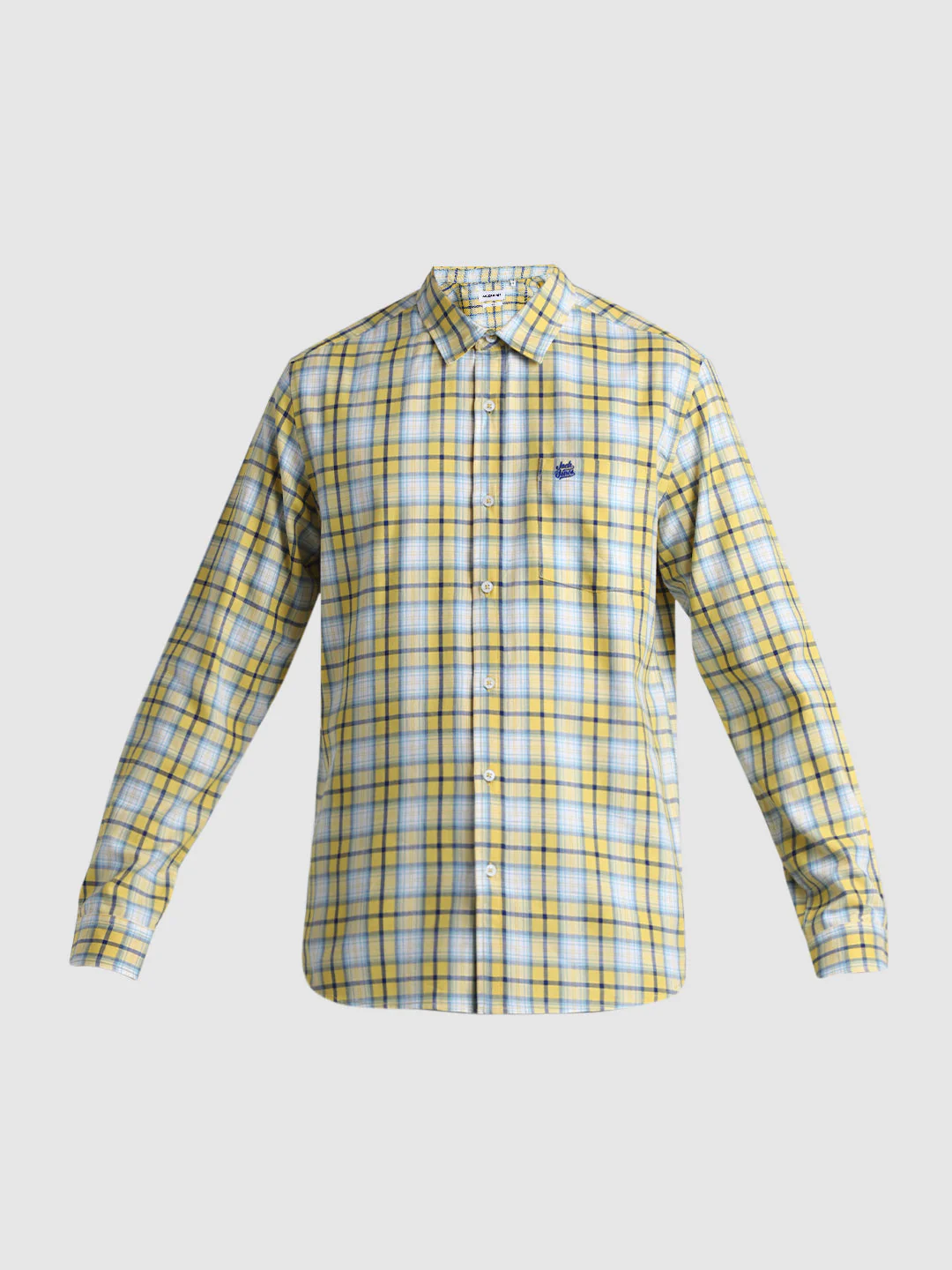 Yellow Check Cotton Shirt - Image 7