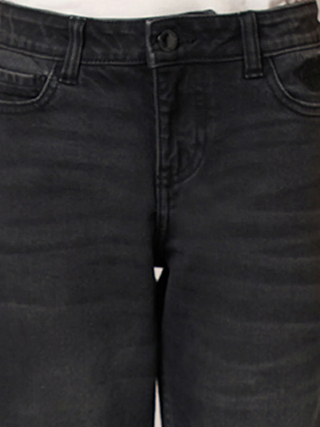 Boys Dark Grey Mid Rise Slim Fit Jeans - Image 6