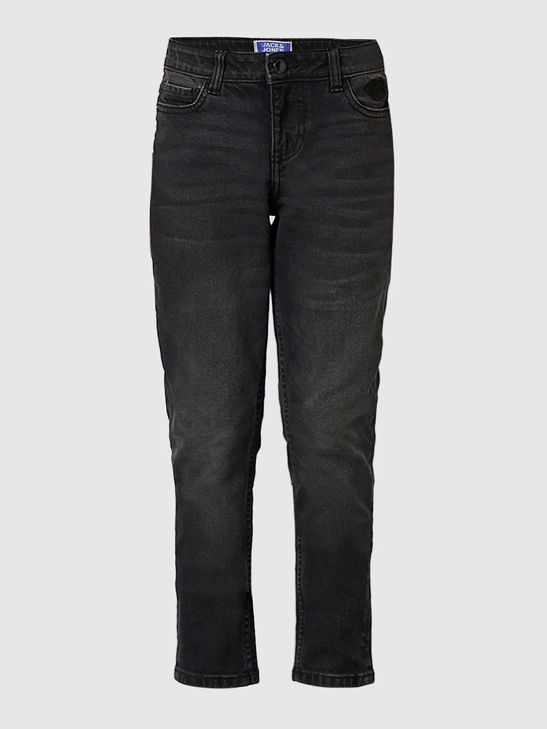 Boys Dark Grey Mid Rise Slim Fit Jeans - Image 7