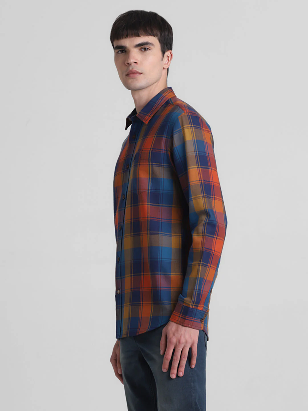 Multi-Colour Check Cotton Shirt - Image 3