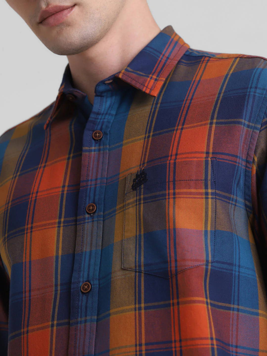 Multi-Colour Check Cotton Shirt - Image 5
