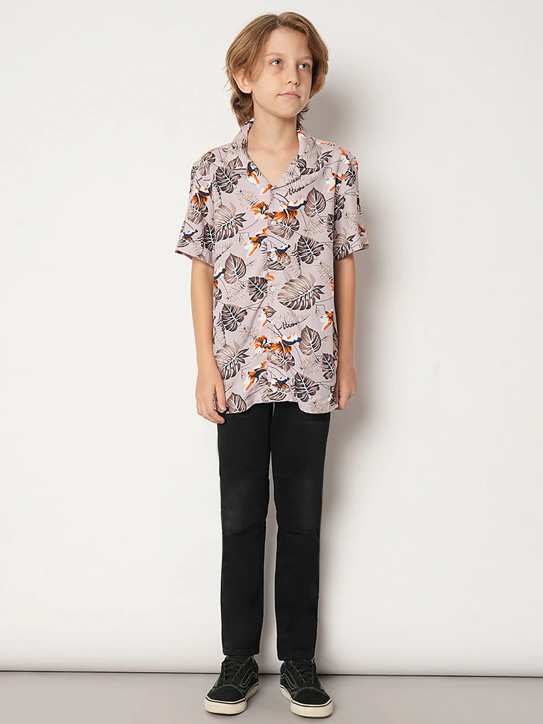 Boys Black Mid Rise Slim Fit Jeans - Image 5