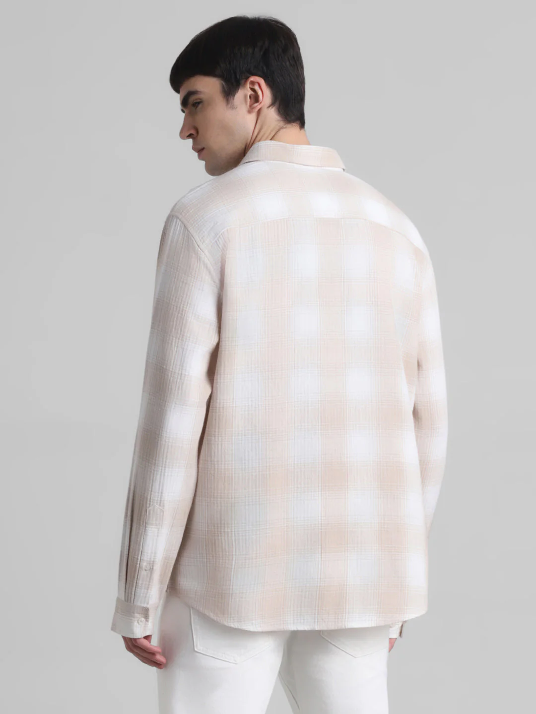 Cotton-Linen Check Shirt - Image 4
