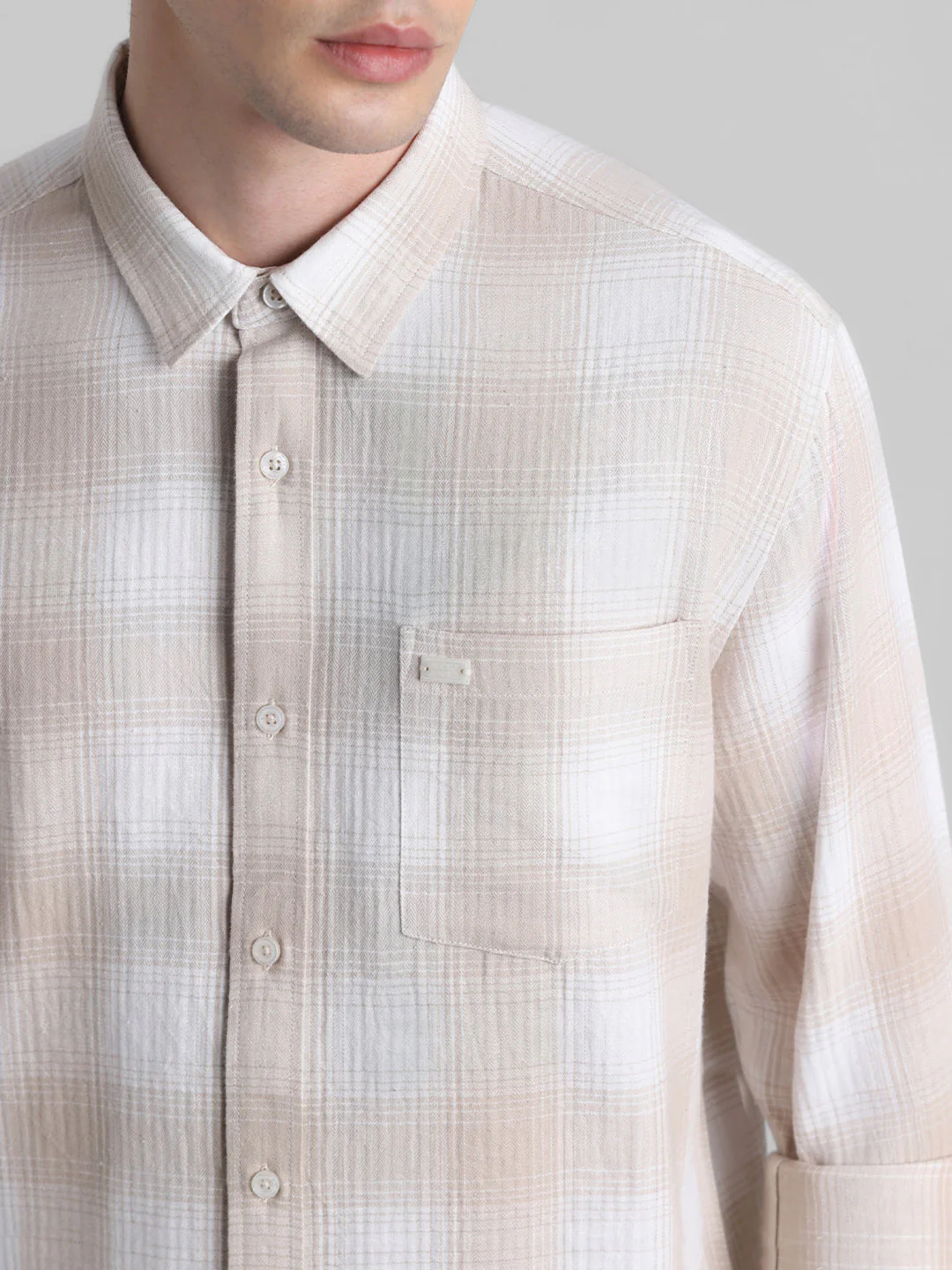 Cotton-Linen Check Shirt - Image 5