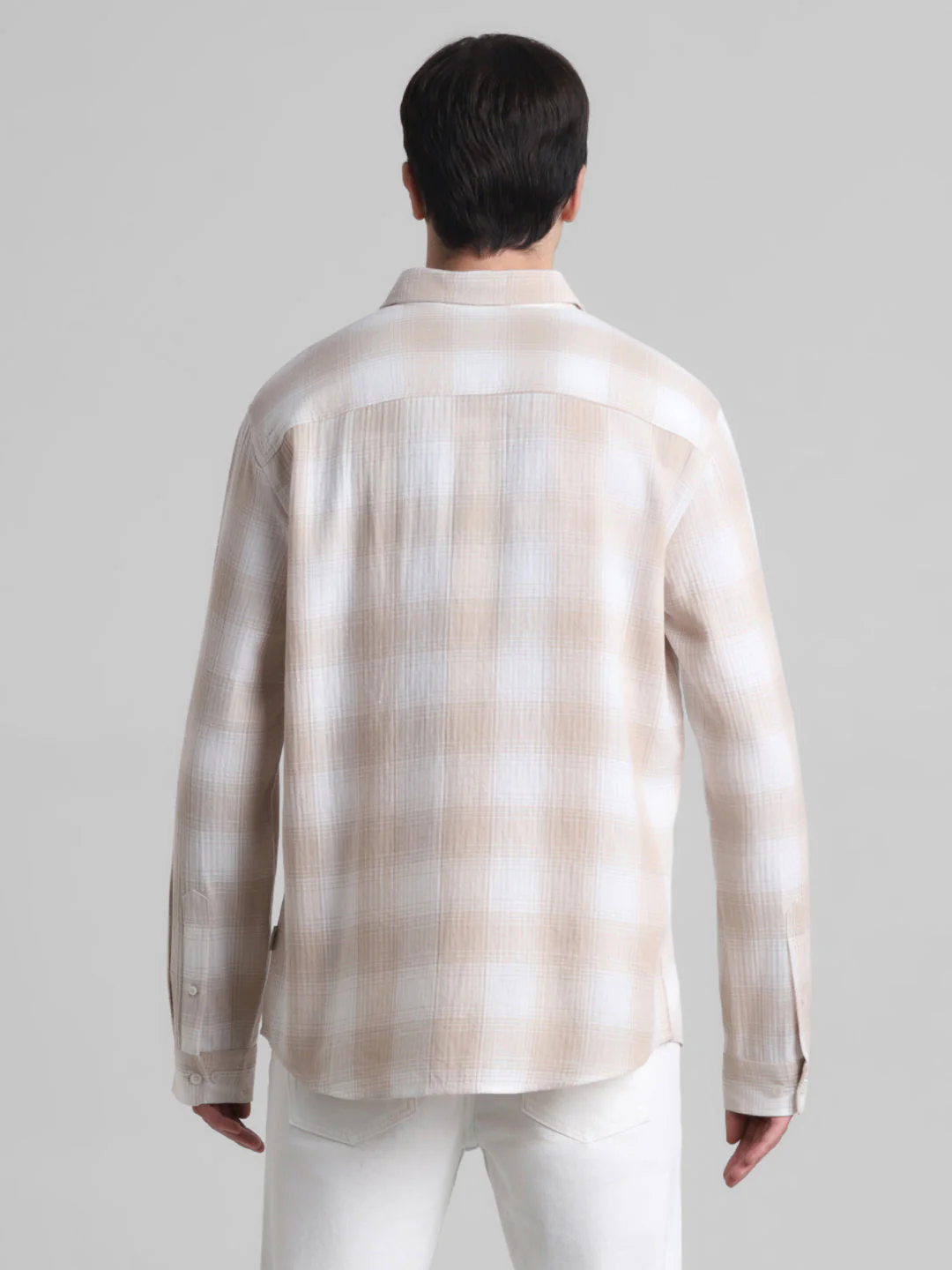 Cotton-Linen Check Shirt - Image 9