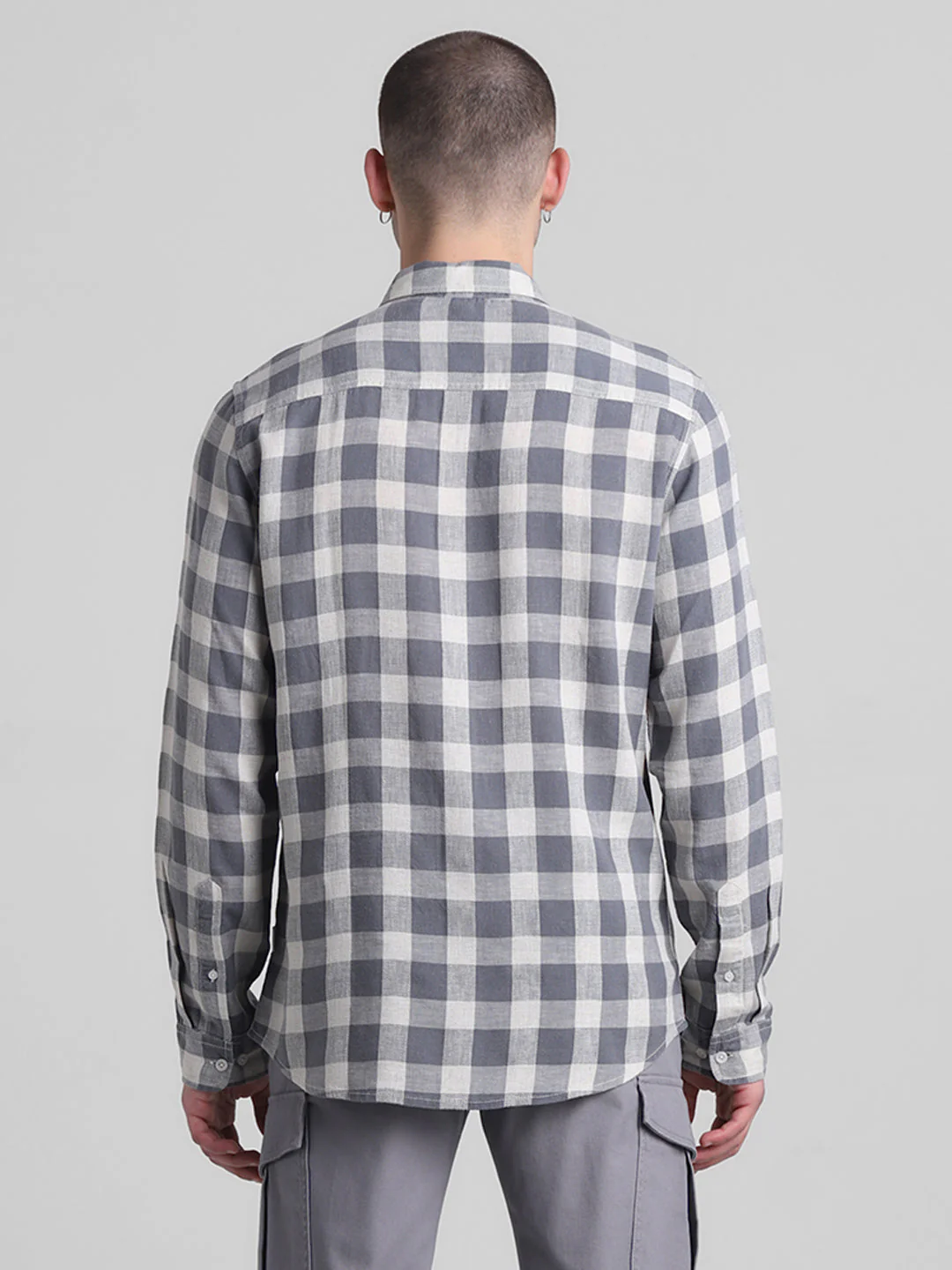 Grey Check Shirt - Image 9