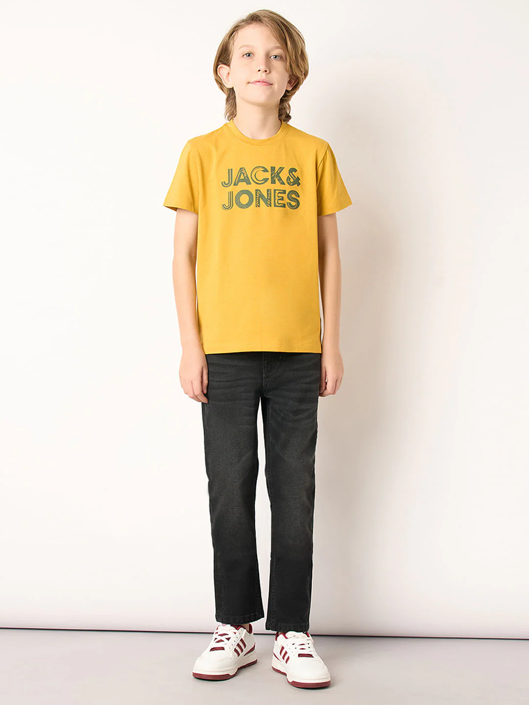 Boys Dark Grey Mid Rise Regular Fit Jeans - Image 5
