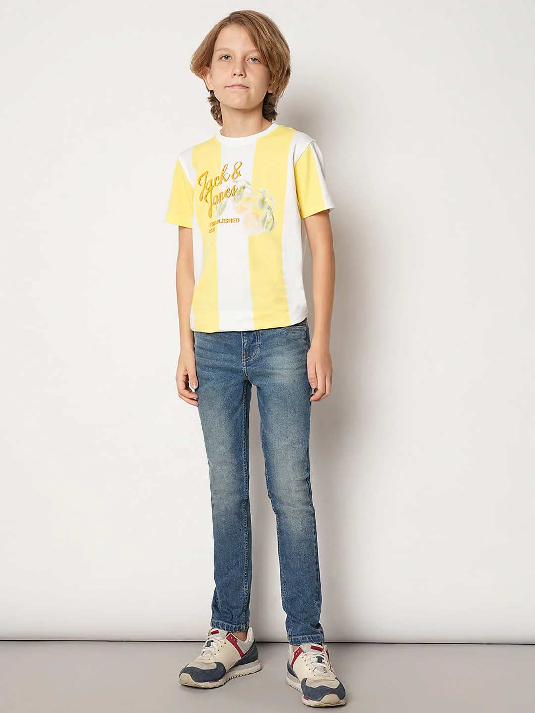 Boys Blue Mid Rise Regular Fit Jeans - Image 5