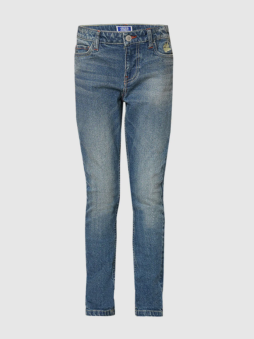 Boys Blue Mid Rise Regular Fit Jeans - Image 7