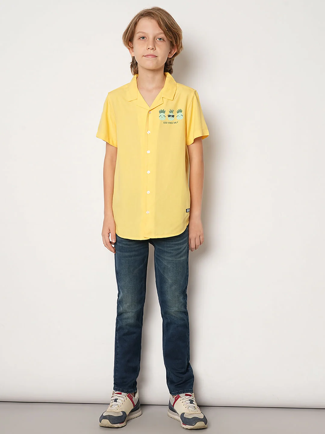 Boys Blue Mid Rise Regular Fit Jeans - Image 5