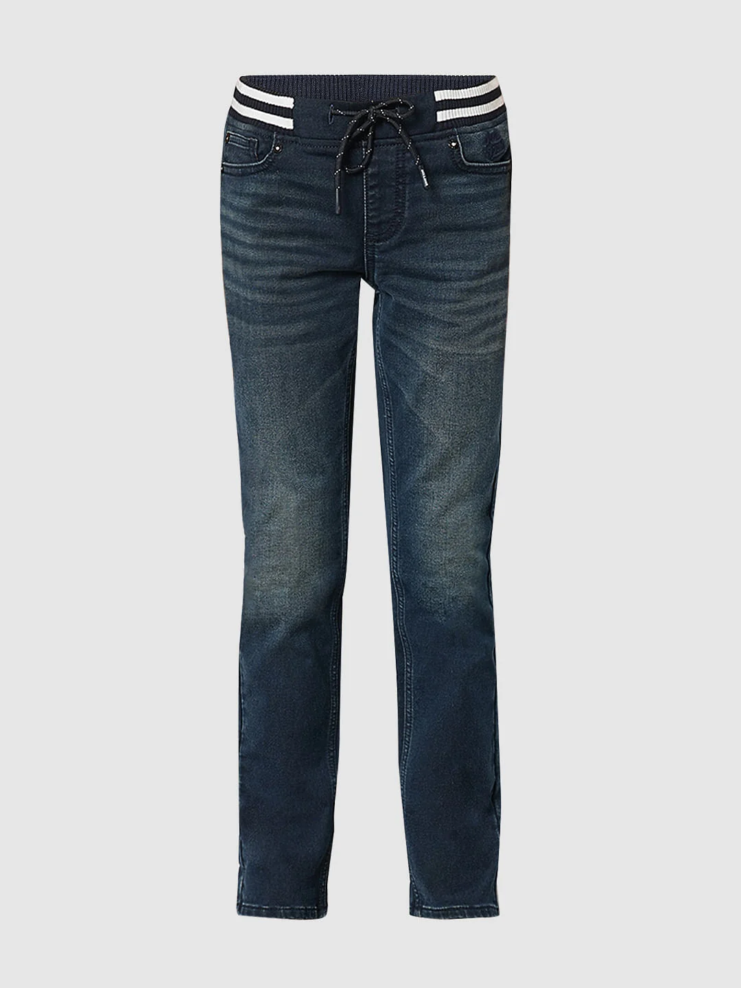 Boys Blue Mid Rise Regular Fit Jeans - Image 7