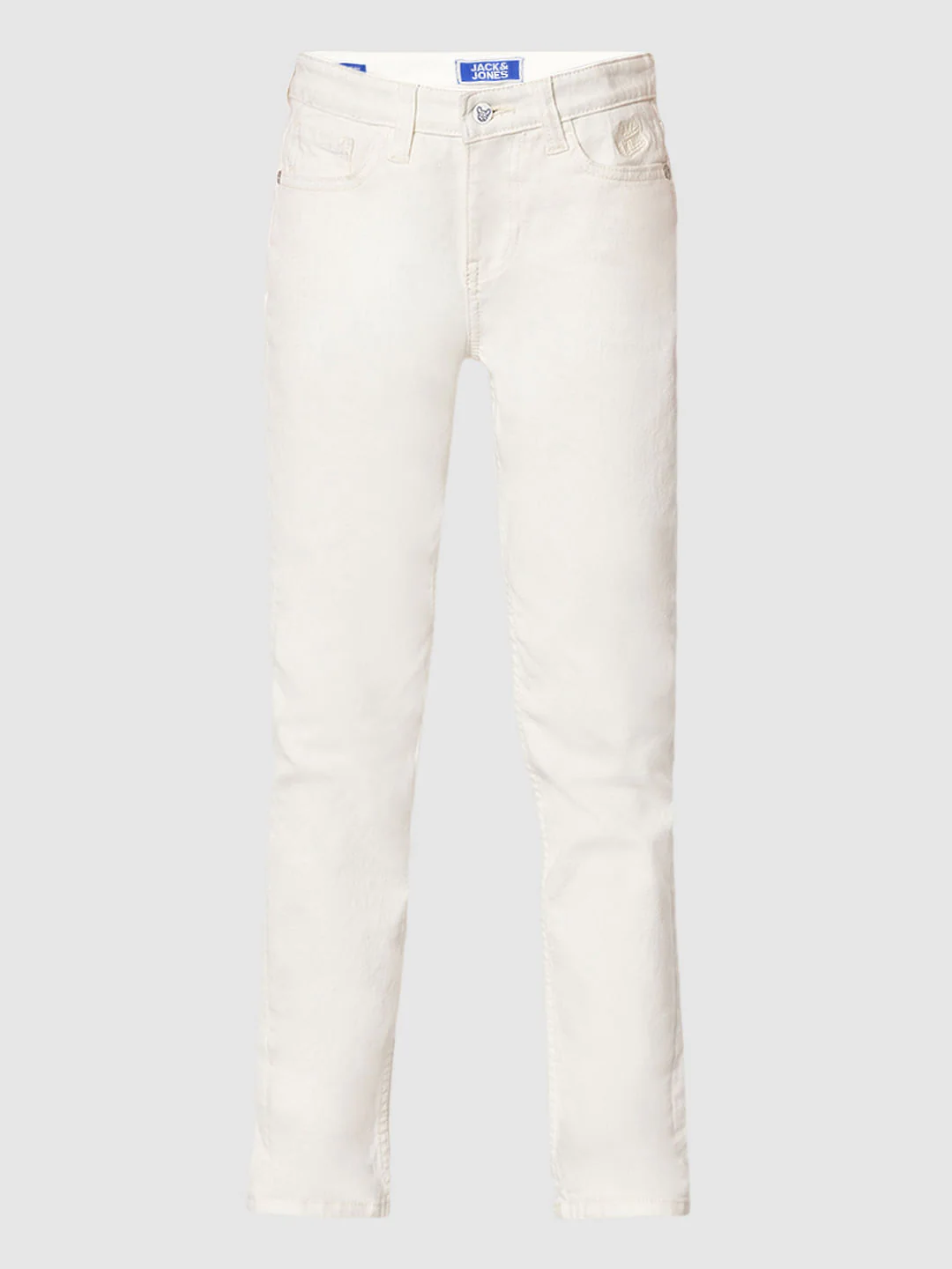 Boys White Mid Rise Regular Fit Jeans - Image 7